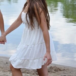 White Tiered Summer Dress - Women's